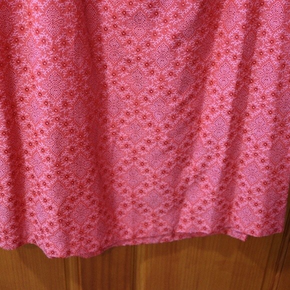 Su-Zen Vintage Coral Pink Floral 2-Piece Skirt & Midi Dress Set Medium Rare - Picture 10 of 16